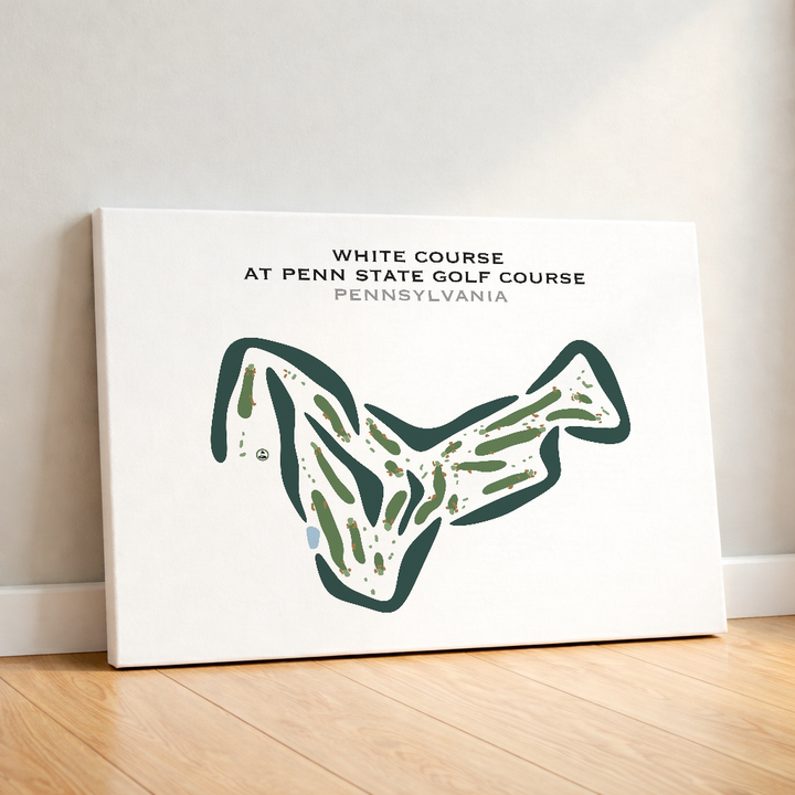 White Course at Penn State Golf Course, Pennsylvania - Printed Golf Courses