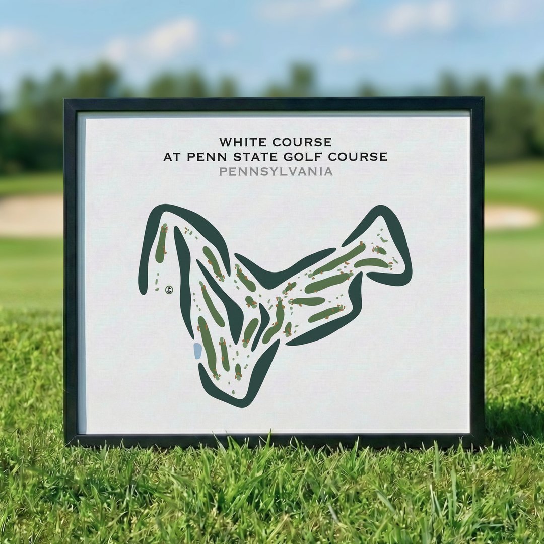 White Course at Penn State Golf Course, Pennsylvania - Printed Golf Courses