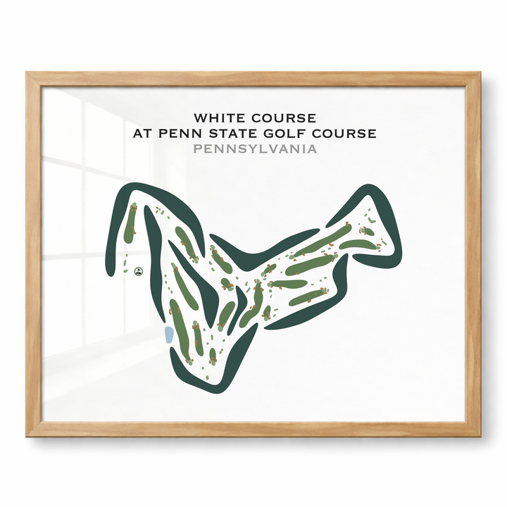White Course at Penn State Golf Course, Pennsylvania - Printed Golf Courses