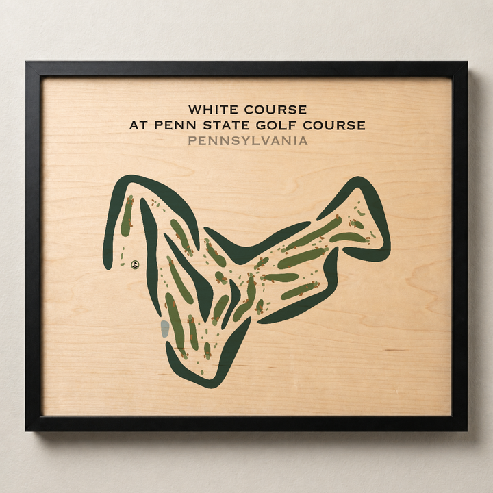White Course at Penn State Golf Course, Pennsylvania - Printed Golf Courses