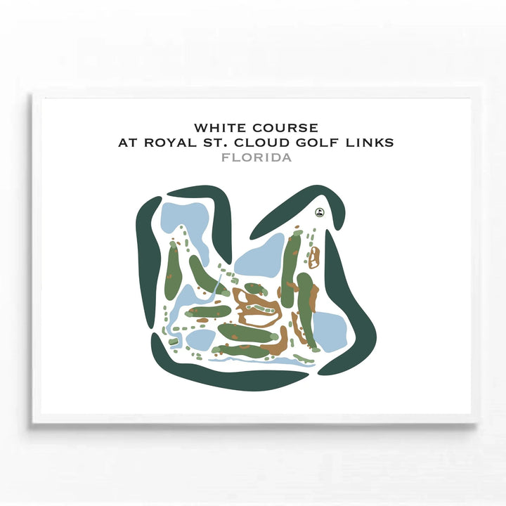 White Course at Royal St. Cloud Golf Links, Florida - Printed Golf Courses