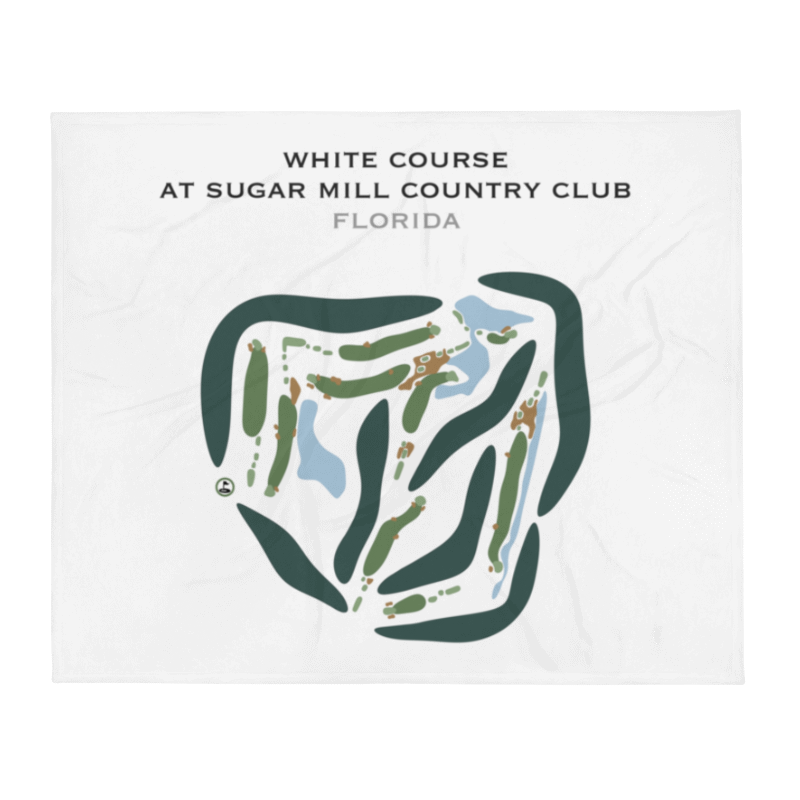 White Course at Sugar Mill Country Club, Florida - Printed Golf Courses