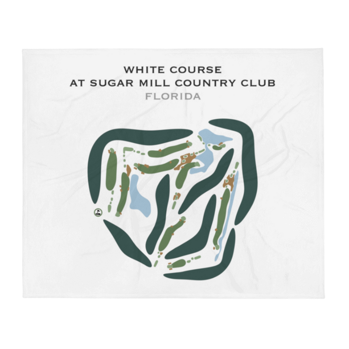 White Course at Sugar Mill Country Club, Florida - Printed Golf Courses