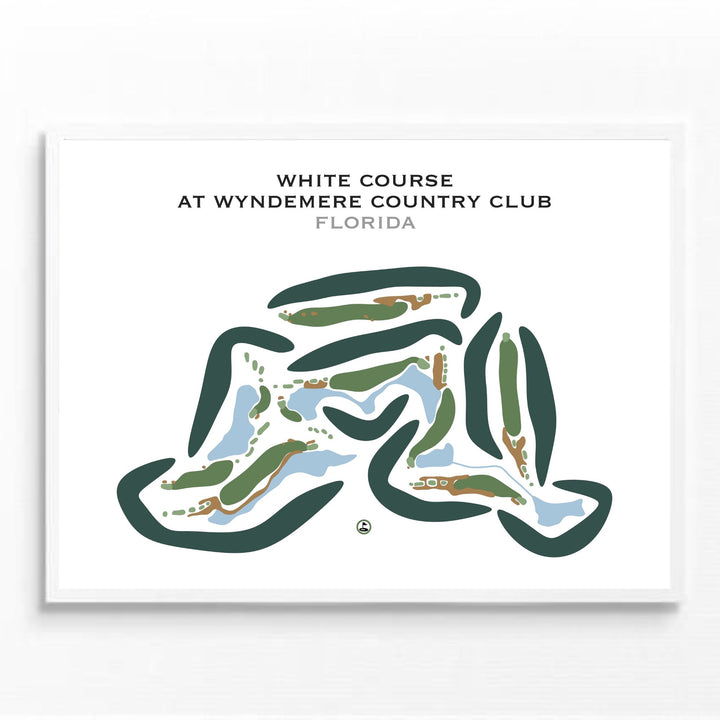 White Course at Wyndemere Country Club, Florida - Printed Golf Courses