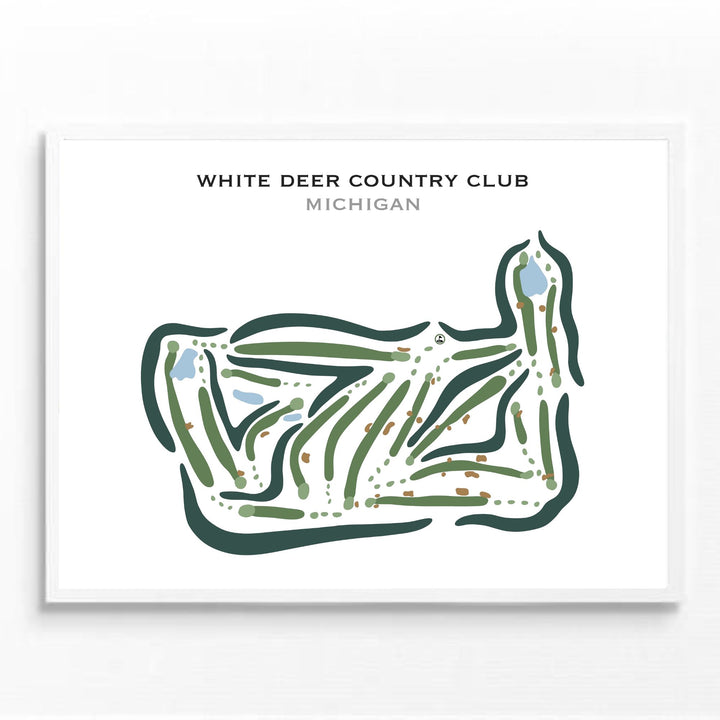 White Deer Country Club, Michigan - Printed Golf Courses