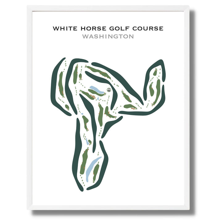 White Horse Golf Course, Washington - Printed Golf Courses