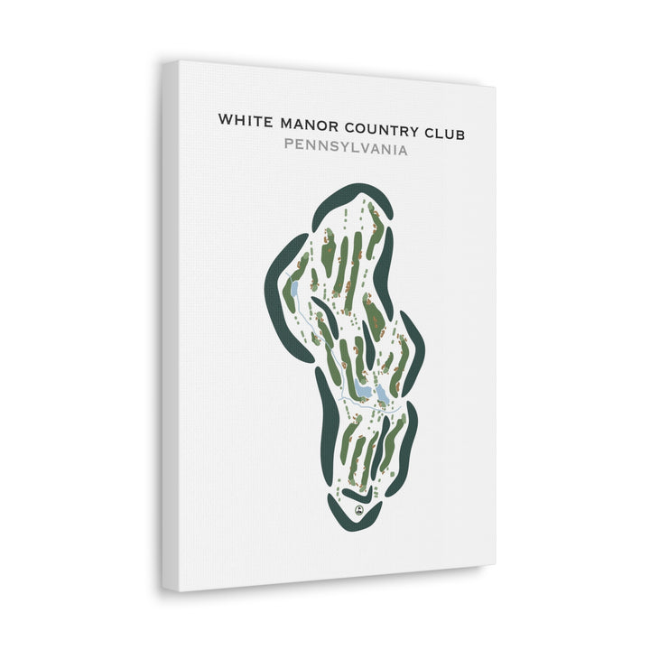 White Manor Country Club, Pennsylvania - Printed Golf Course