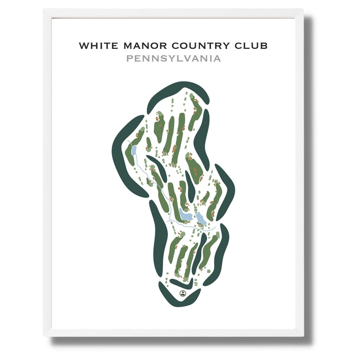 White Manor Country Club, Pennsylvania - Printed Golf Course