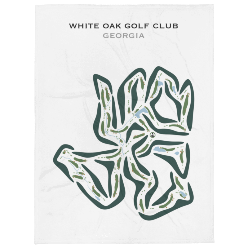 White Oak Golf Club, Georgia - Printed Golf Courses