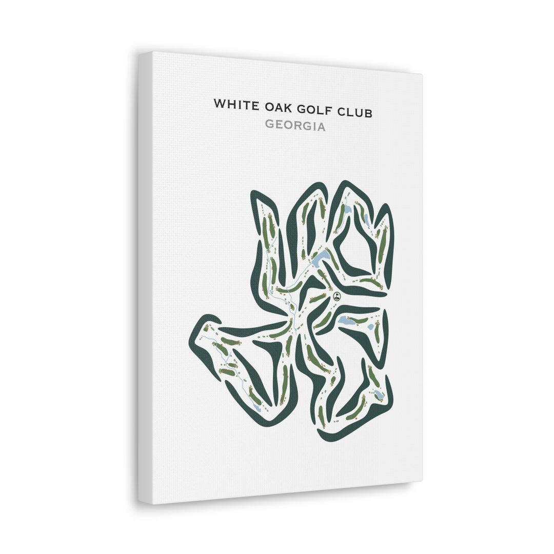 White Oak Golf Club, Georgia - Printed Golf Courses