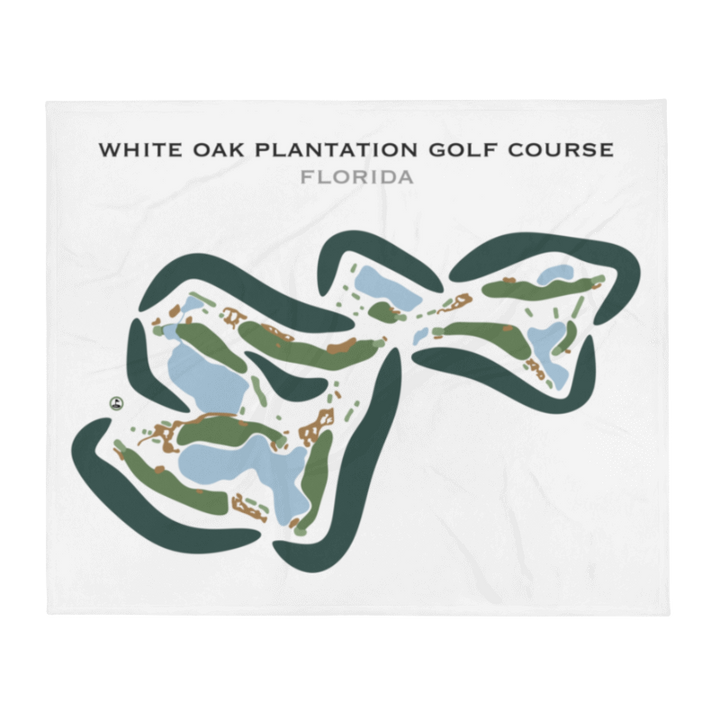 White Oak Plantation Golf Course, Florida - Printed Golf Courses