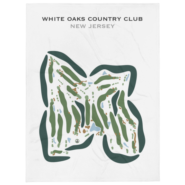 White Oaks Country Club, New Jersey - Printed Golf Courses