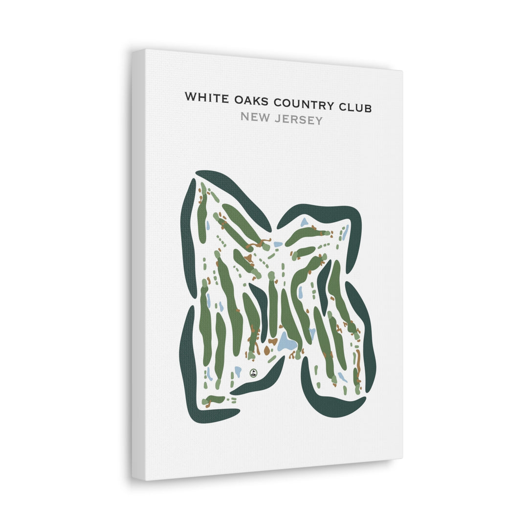 White Oaks Country Club, New Jersey - Printed Golf Courses