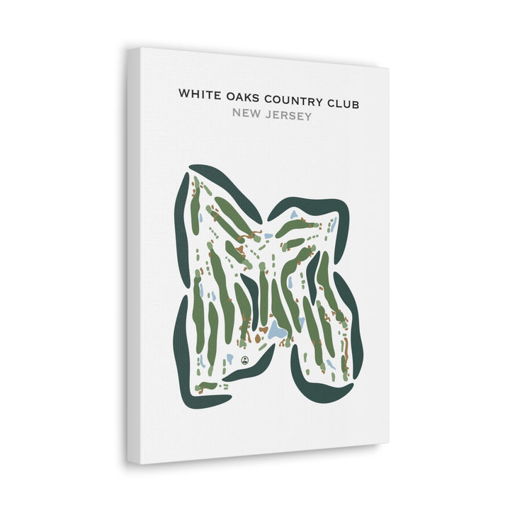 White Oaks Country Club, New Jersey - Printed Golf Courses