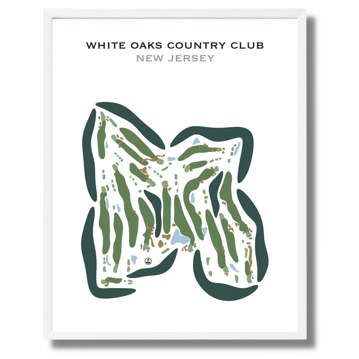 White Oaks Country Club, New Jersey - Printed Golf Courses