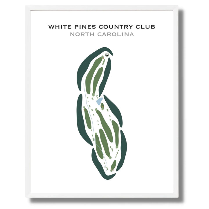 White Pines Country Club, North Carolina - Printed Golf Courses