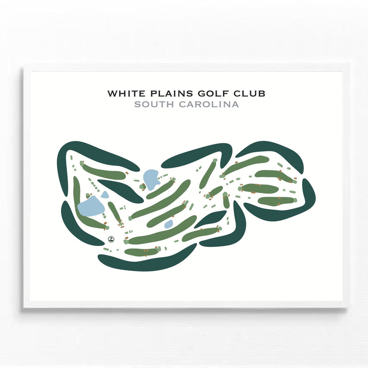 White Plains Golf Club, South Carolina - Printed Golf Courses