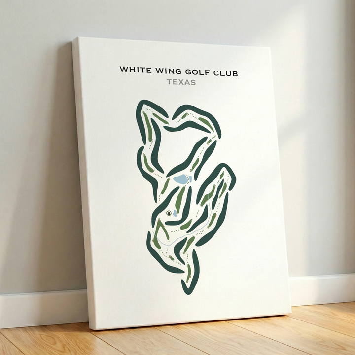 White Wing Golf Club, Texas - Printed Golf Courses