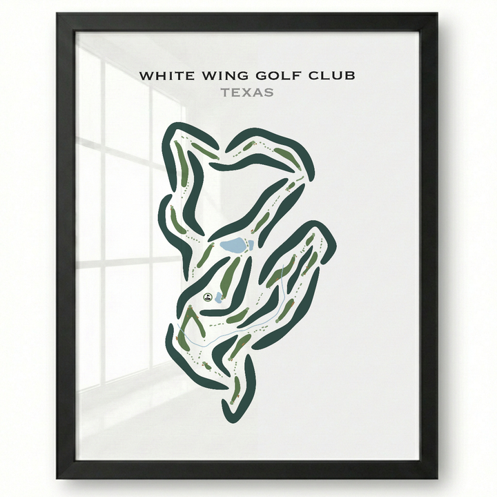 White Wing Golf Club, Texas - Printed Golf Courses