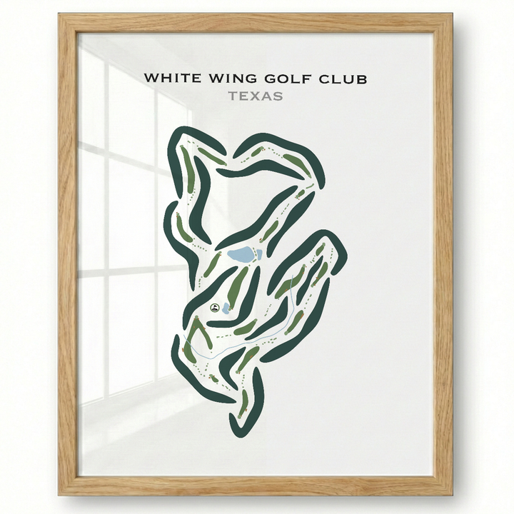 White Wing Golf Club, Texas - Printed Golf Courses