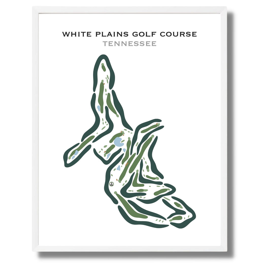 White Plains Golf Course, Tennessee - Printed Golf Courses