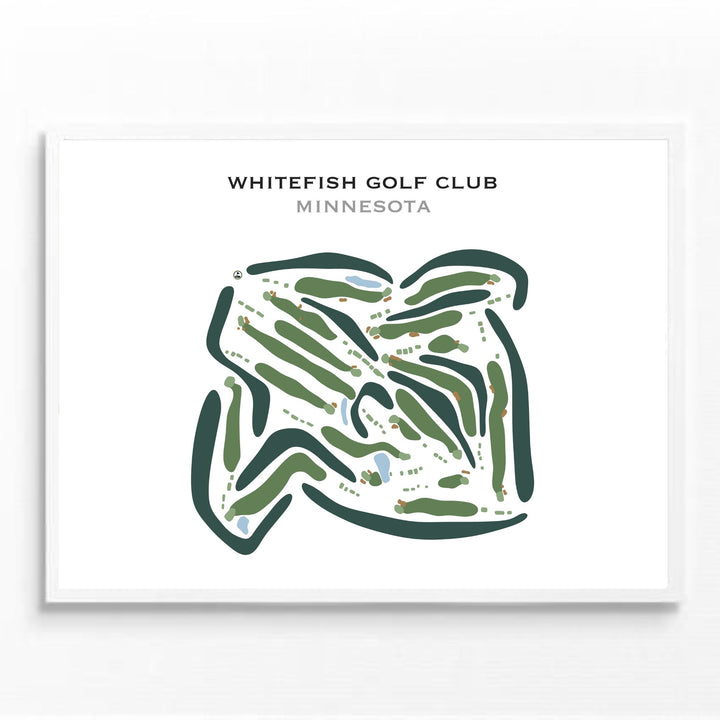 Whitefish Golf Club, Minnesota - Printed Golf Courses