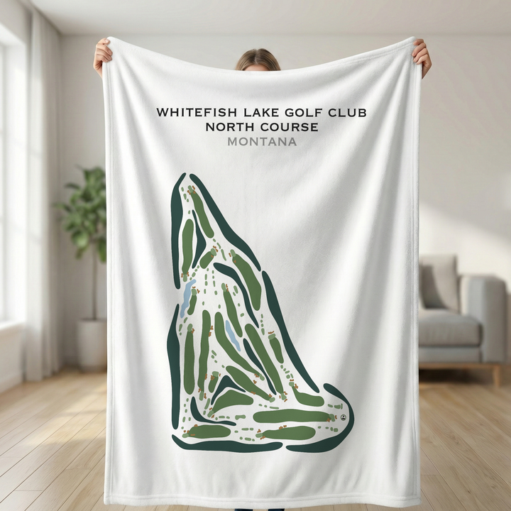 Whitefish Lake Golf Club-North course, Montana - Printed Golf Courses