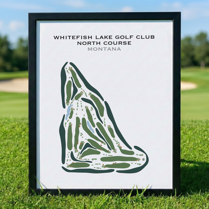 Whitefish Lake Golf Club-North course, Montana - Printed Golf Courses