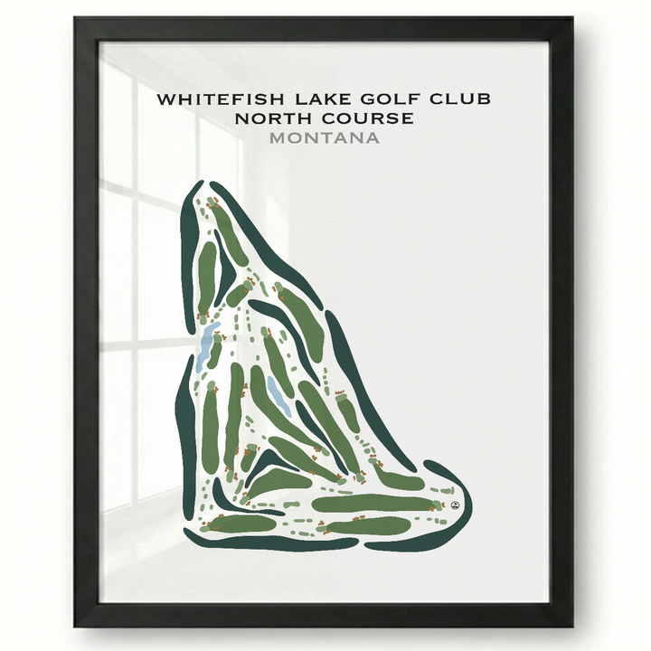 Whitefish Lake Golf Club-North course, Montana - Printed Golf Courses