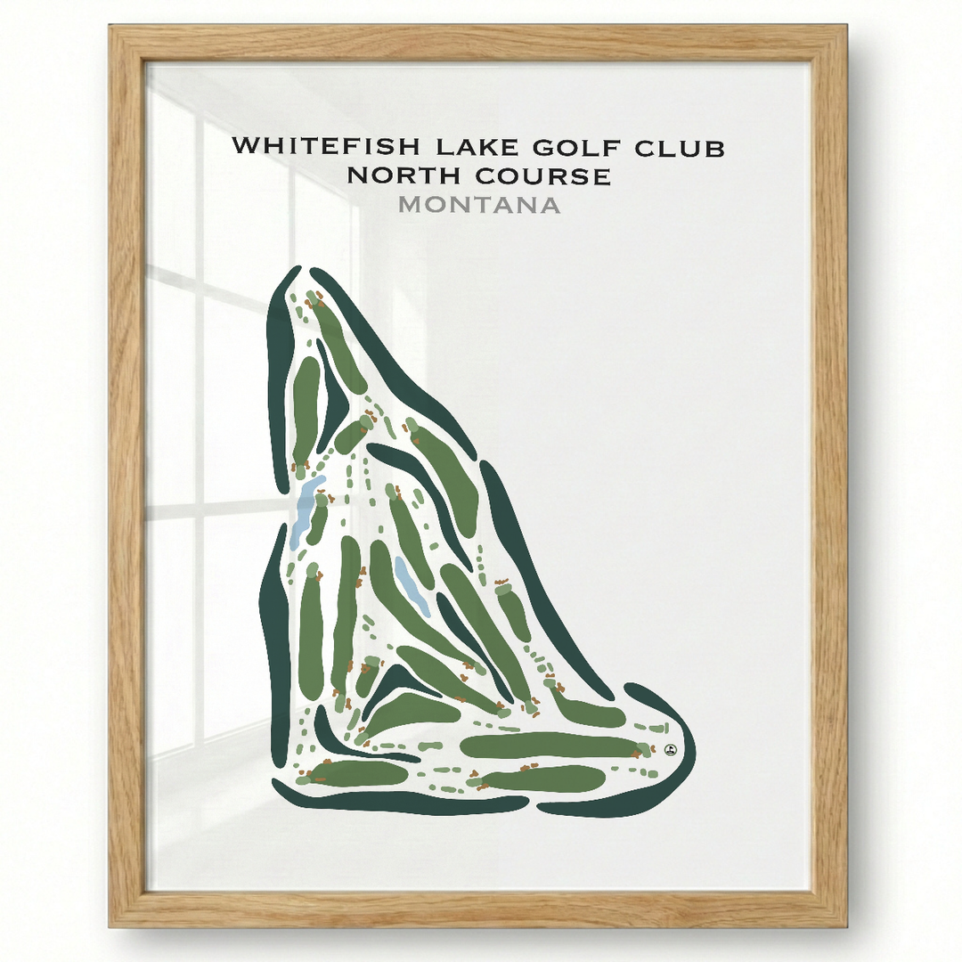 Whitefish Lake Golf Club-North course, Montana - Printed Golf Courses