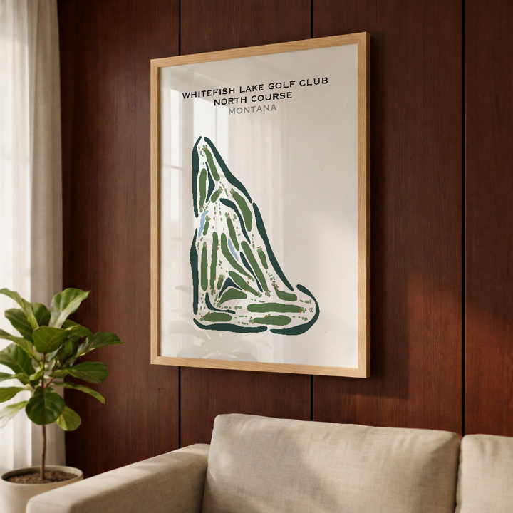 Whitefish Lake Golf Club-North course, Montana - Printed Golf Courses