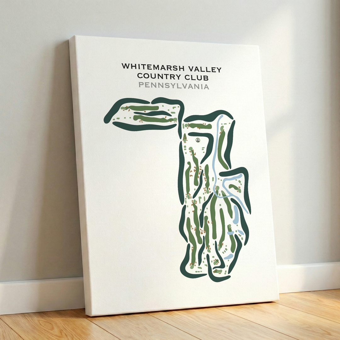 Whitemarsh Valley Country Club, Pennsylvania - Printed Golf Courses