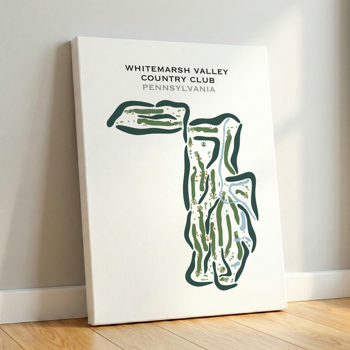 Whitemarsh Valley Country Club, Pennsylvania - Printed Golf Courses