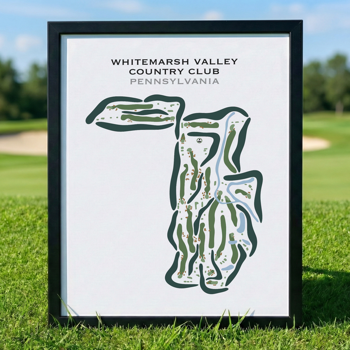 Whitemarsh Valley Country Club, Pennsylvania - Printed Golf Courses
