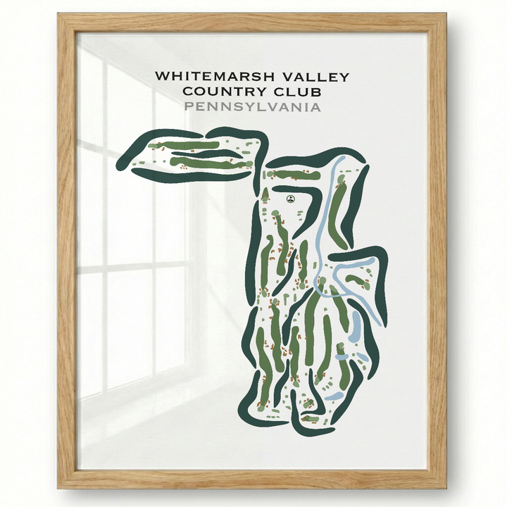 Whitemarsh Valley Country Club, Pennsylvania - Printed Golf Courses