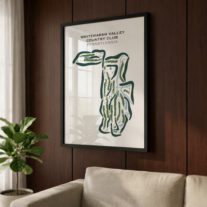 Whitemarsh Valley Country Club, Pennsylvania - Printed Golf Courses