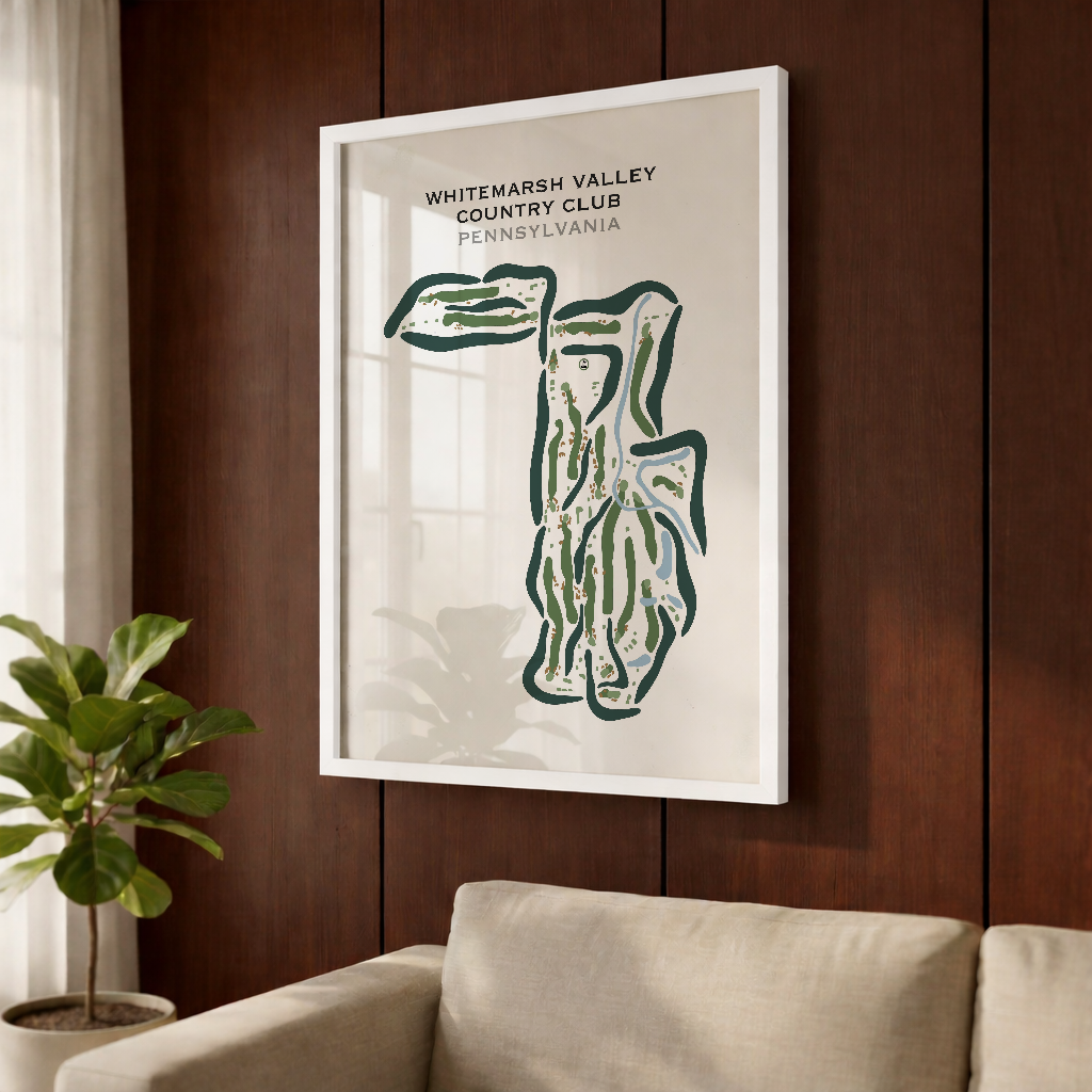 Whitemarsh Valley Country Club, Pennsylvania - Printed Golf Courses