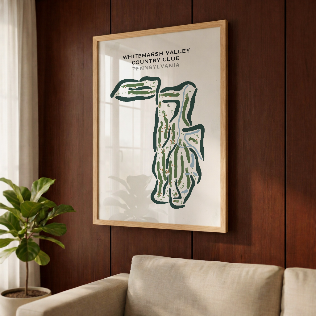 Whitemarsh Valley Country Club, Pennsylvania - Printed Golf Courses