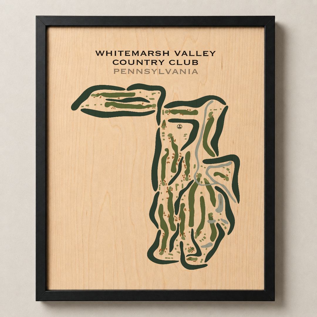 Whitemarsh Valley Country Club, Pennsylvania - Printed Golf Courses