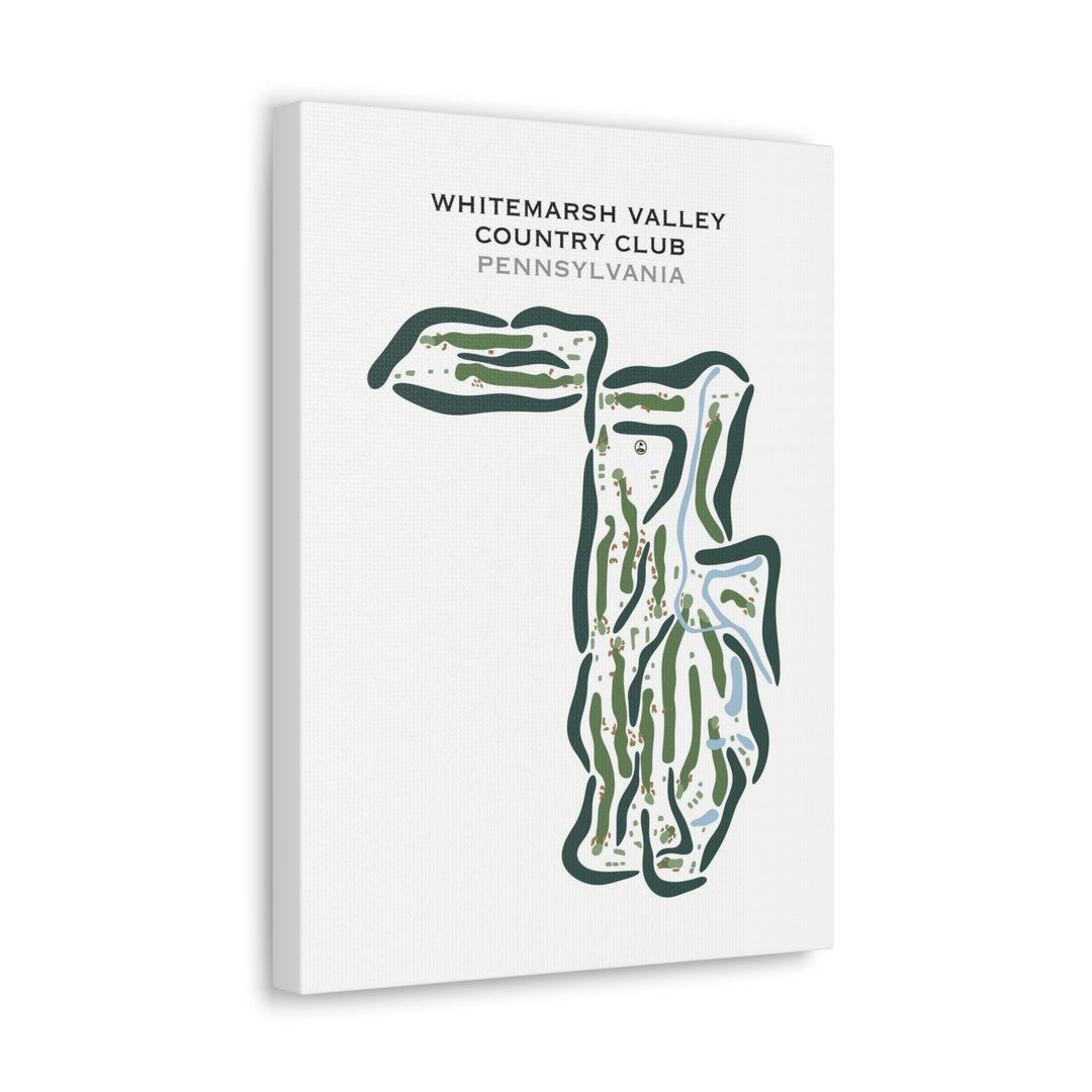 Whitemarsh Valley Country Club, Pennsylvania - Printed Golf Courses