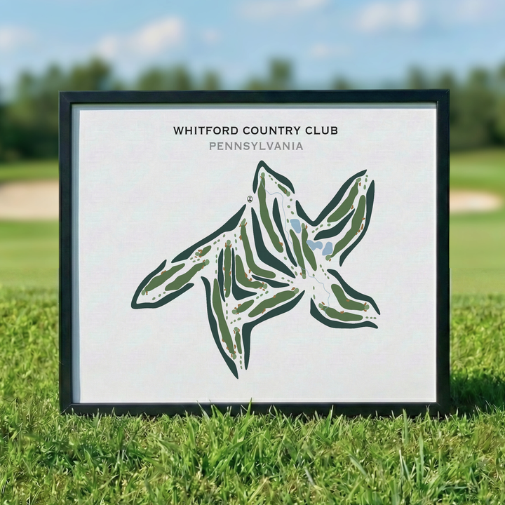 Whitford Country Club, Pennsylvania - Printed Golf Courses