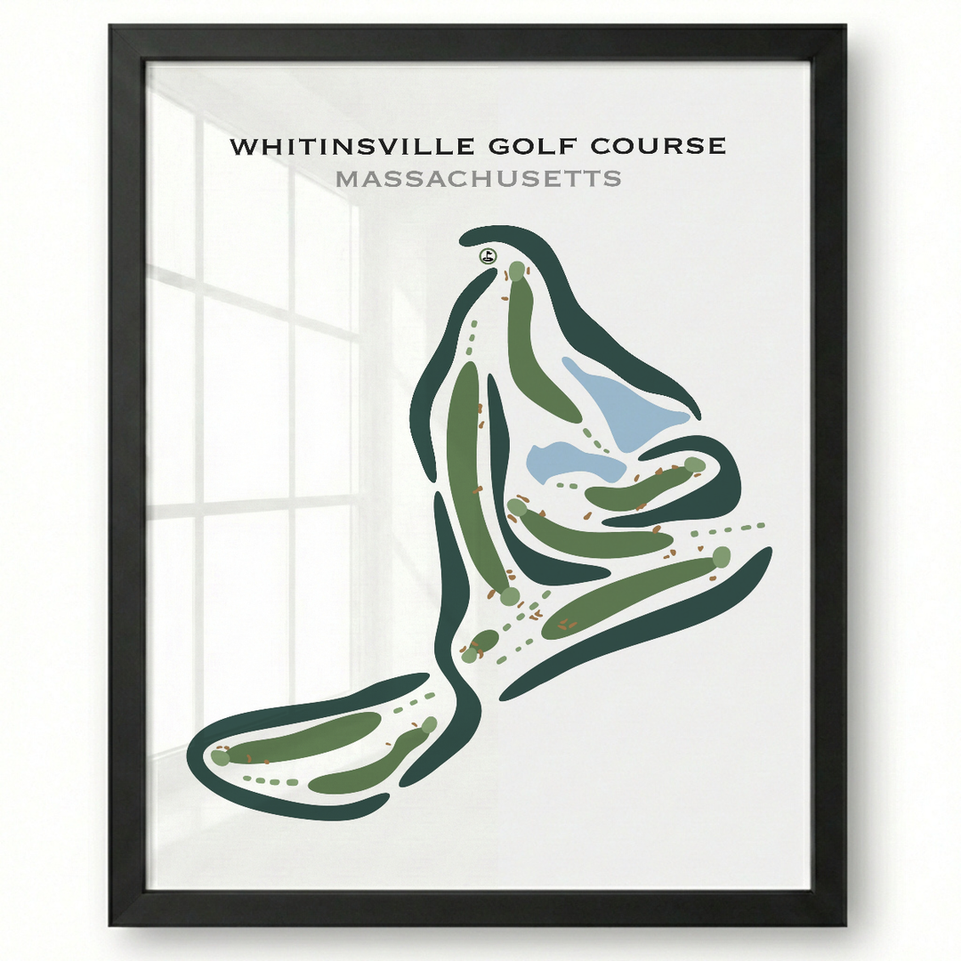 Whitinsville Golf Club, Massachusetts - Printed Golf Courses