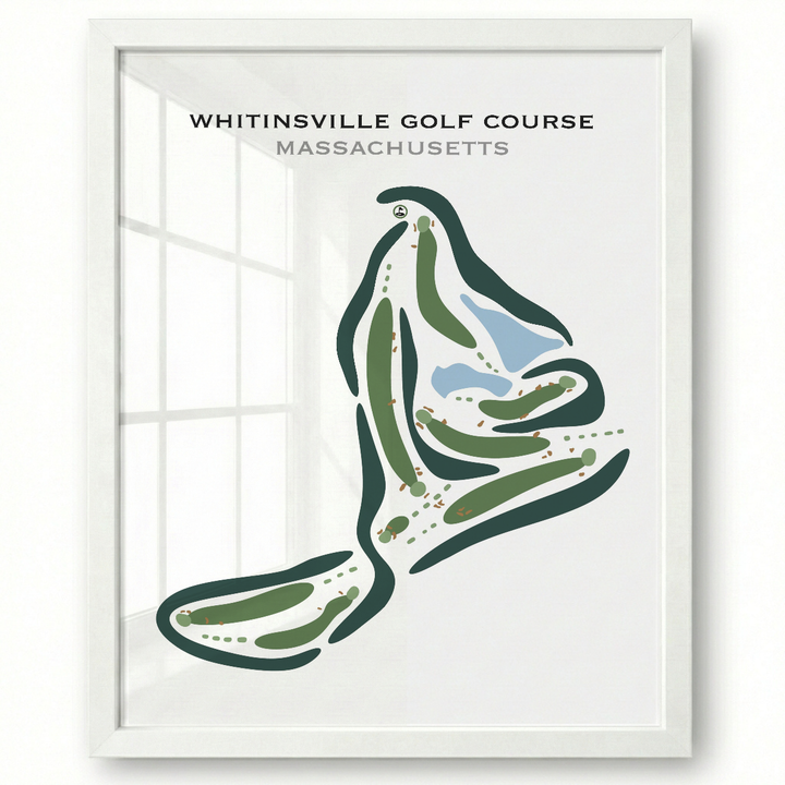 Whitinsville Golf Club, Massachusetts - Printed Golf Courses
