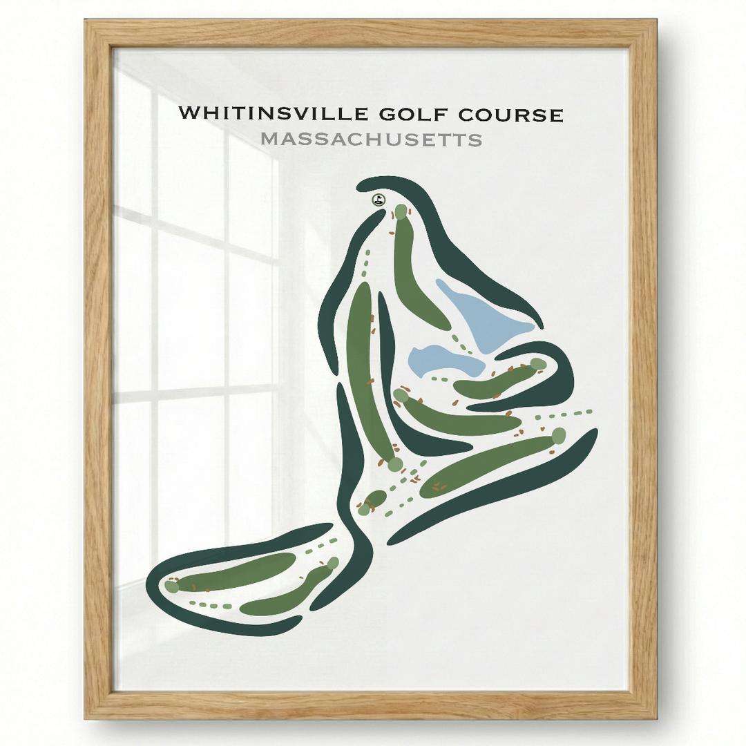 Whitinsville Golf Club, Massachusetts - Printed Golf Courses