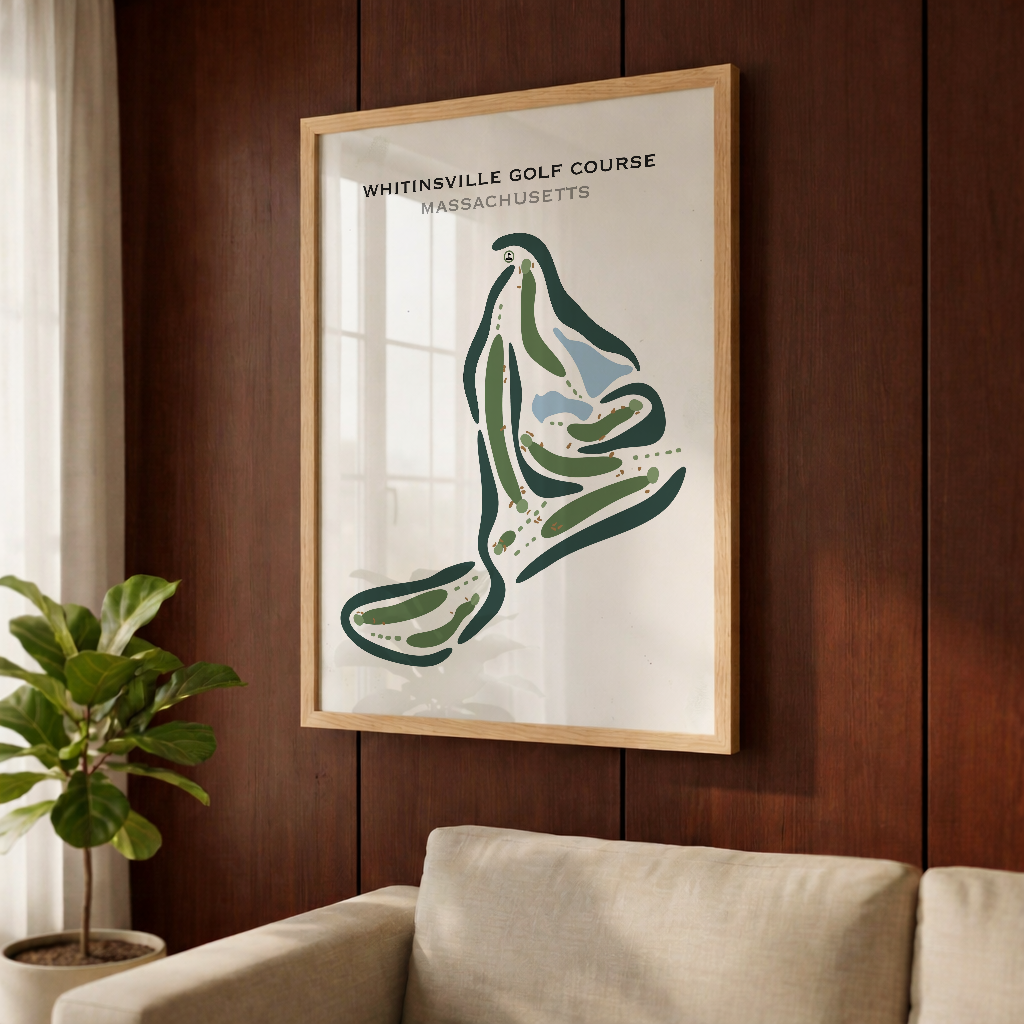 Whitinsville Golf Club, Massachusetts - Printed Golf Courses
