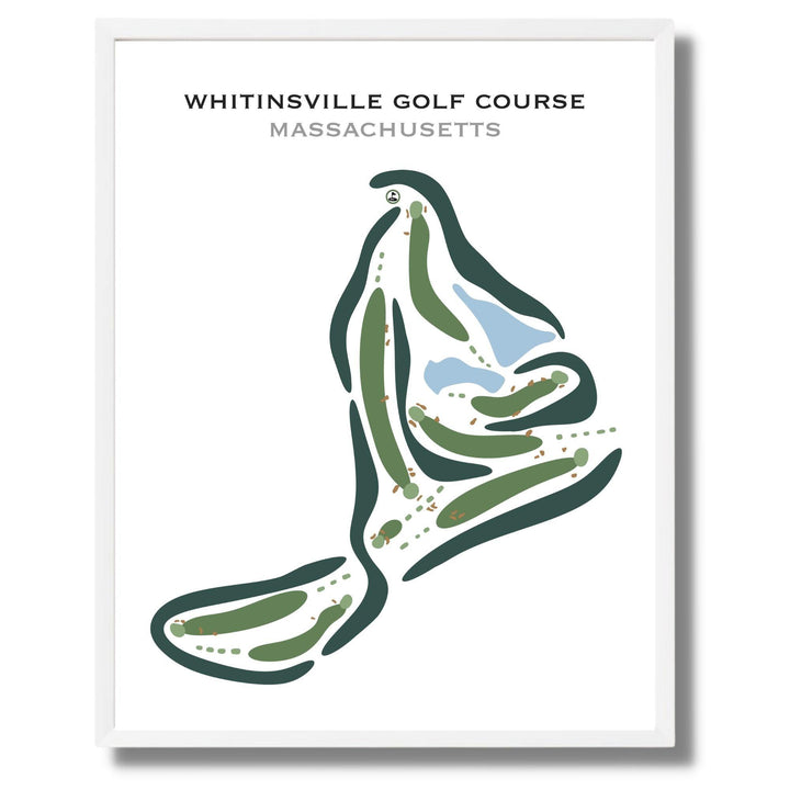 Whitinsville Golf Club, Massachusetts - Printed Golf Courses - Golf Course Prints