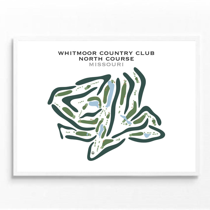 Whitmoor Country Club-North, Missouri - Printed Golf Courses
