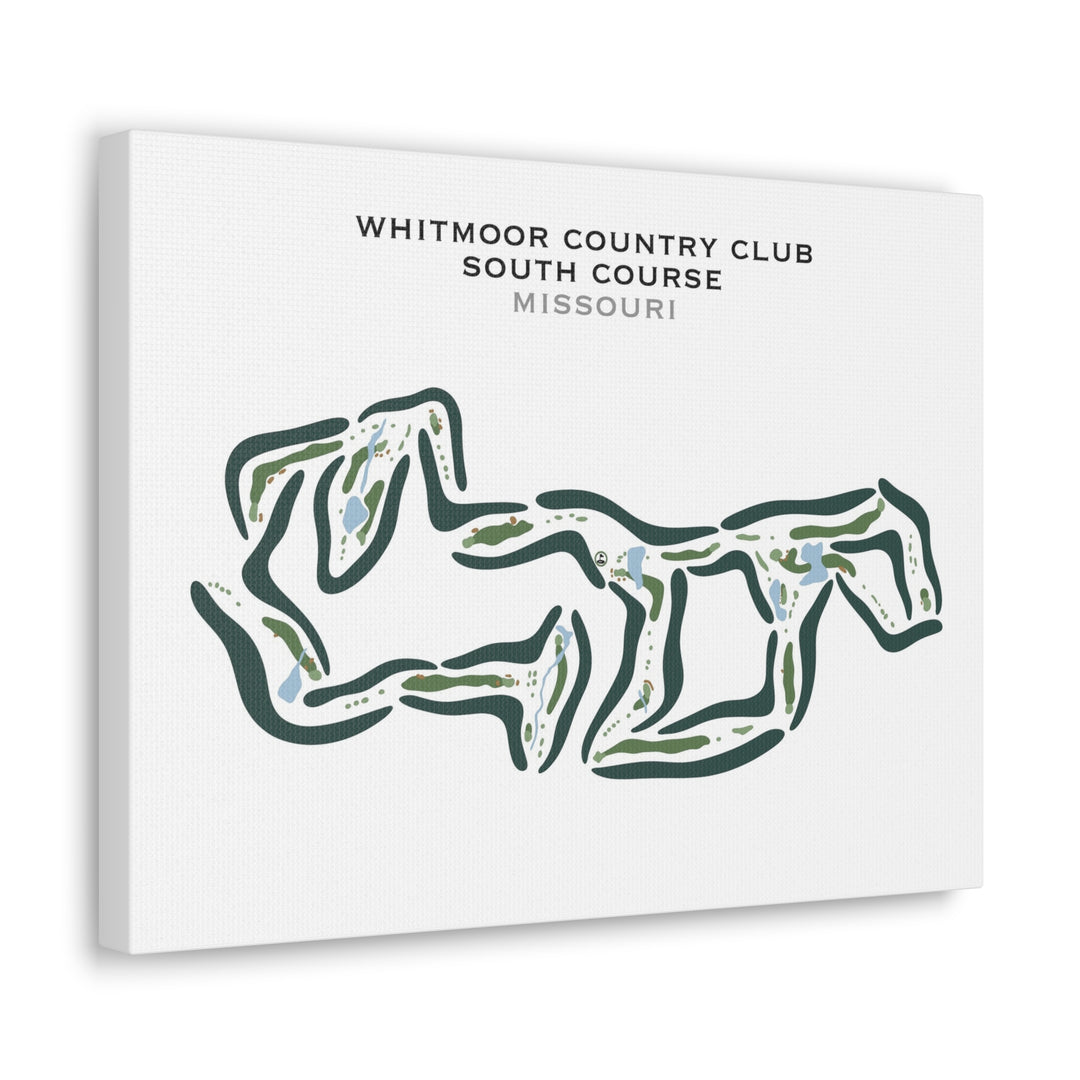 Whitmoor Country Club - South, Missouri - Printed Golf Courses