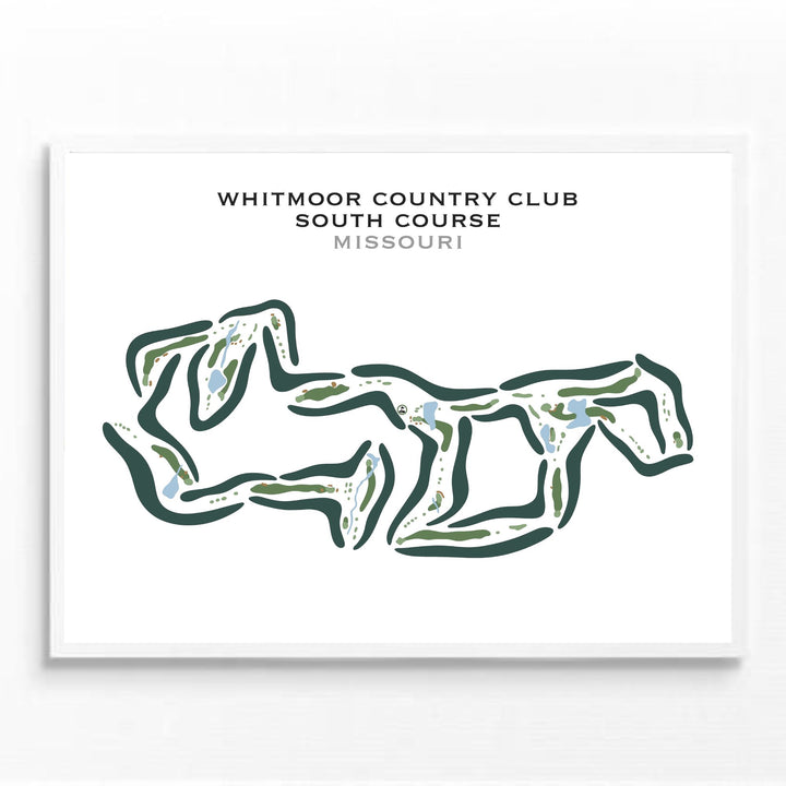 Whitmoor Country Club - South, Missouri - Printed Golf Courses