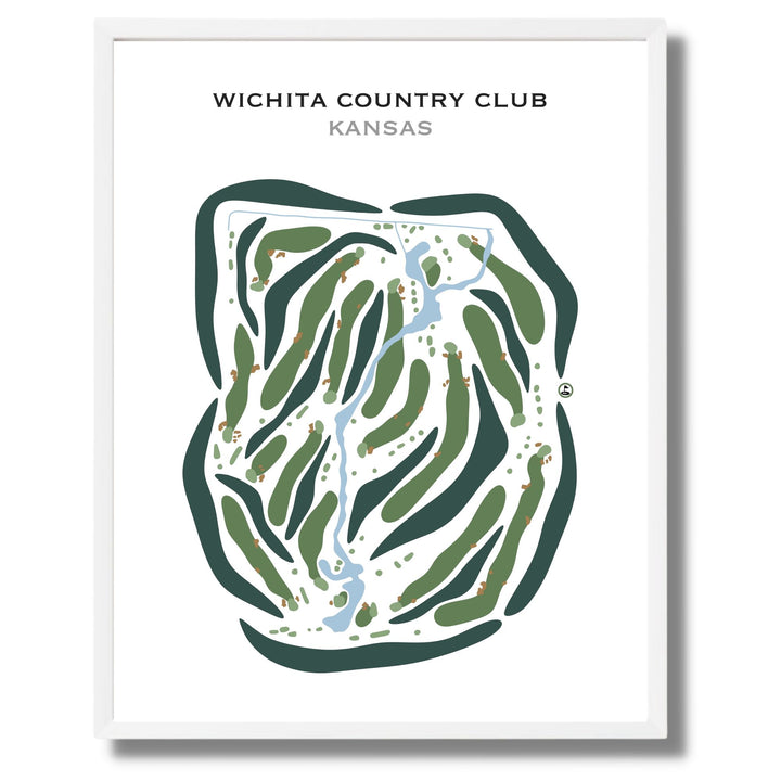 Wichita Country Club, Kansas - Printed Golf Courses